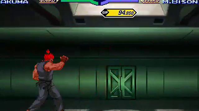 Akuma (me) vs M. Bison (AI). Street Fighter Zero 3 Mugen смотреть онлайн