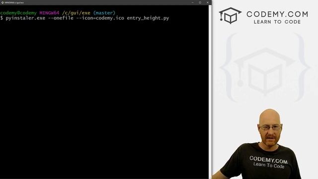 Standalone Python EXE Executable - Python Tkinter GUI Tutorial #40 смотреть онлайн