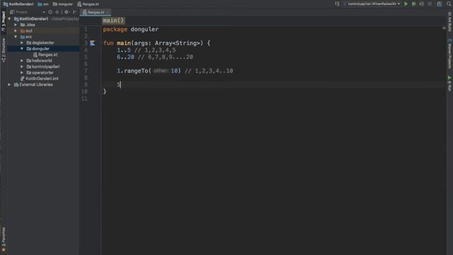 Kotlin Dersleri #11 - Ranges(Aralıklar) смотреть онлайн