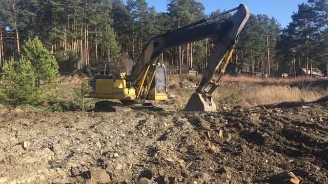 Немного о работе  Komatsu 220