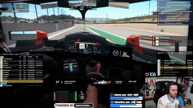 rFactor 2 IndyCar Series - Round 11 at Laguna Seca смотреть онлайн