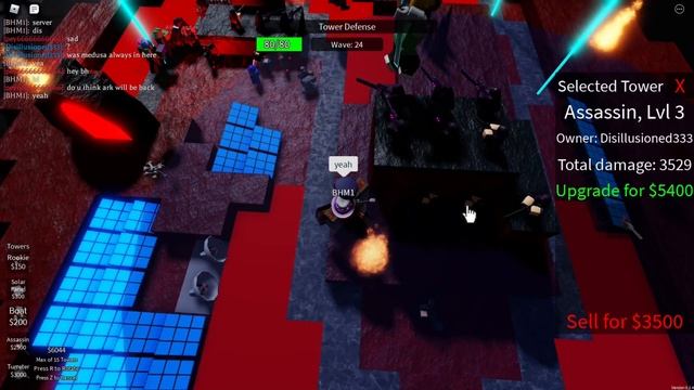 Beating Nightmare Mode With (Developer) BHM1 [Roblox, Tower Defense Gateway] смотреть онлайн