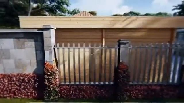 Гараж 3×5.5 с односкатной крышей и распашными деревянными воротами смотреть онлайн