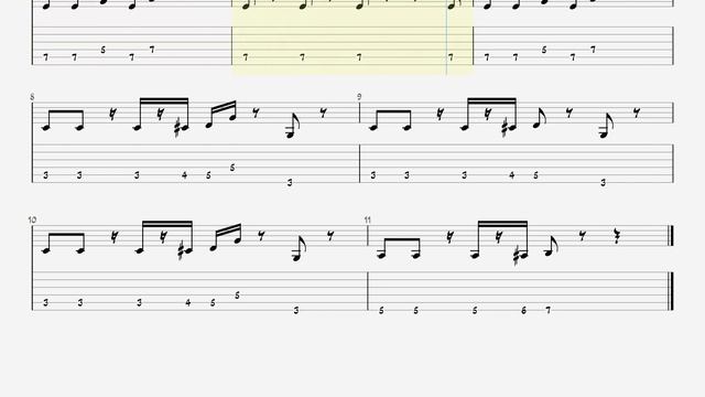 Another One Bites - The Dust || Guitar Play Along TAB || Bass Riff For Guitar смотреть онлайн
