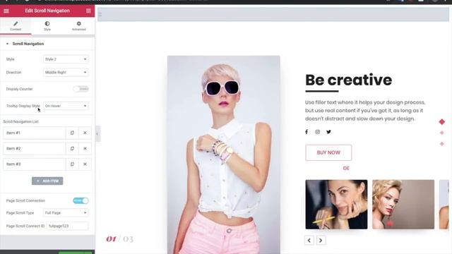 Full Page Scroll For One Page Scrolling In Elementor Page Builder
