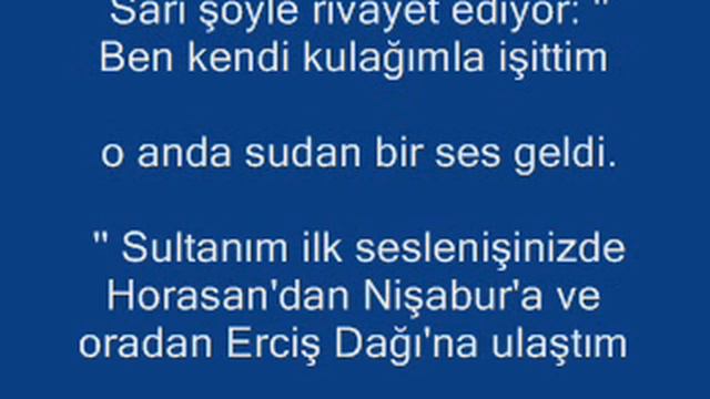 Hacı Bektaş Veli vilayetname 23 von 30 Hacı Bektaş Veli ve Kara donlu Can Baba.wmv смотреть онлайн