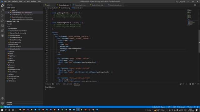 Two Ways of Binding States in Real Time example of useState | React JS Tutorial (full course) - #27 смотреть онлайн