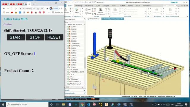 PLCSIM SIEMENS NX MCD OPENCV PYTHON TIA PORTAL смотреть онлайн