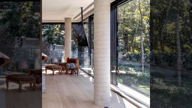 Большая современная спальня с панорамными окнами смотреть онлайн