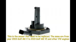 Golf 6 Oil Sensor Service Now - Replacement