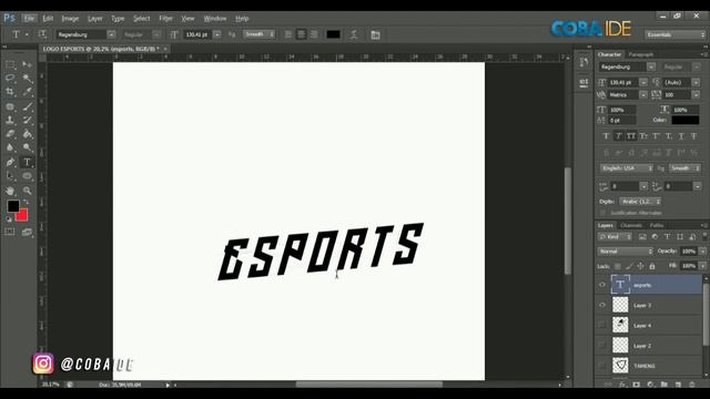 DARI SKETSA!! Membuat Logo Esports di Photoshop - Esports Mascot Logo