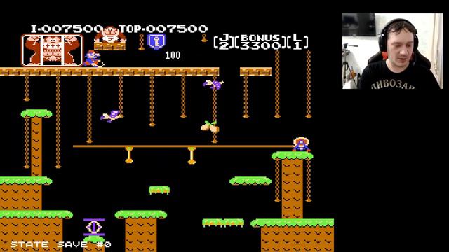 Прохожу первые части Donkey Kong на Денди 64 in 1 Часть 5 смотреть онлайн