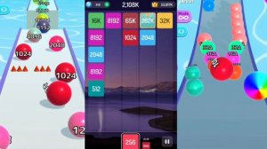 [ 524K ] 2048 Merge Games - M2 Block vs MAX LEVELS - Ball Run 2048 Merge Number vs Ball Run Infinit