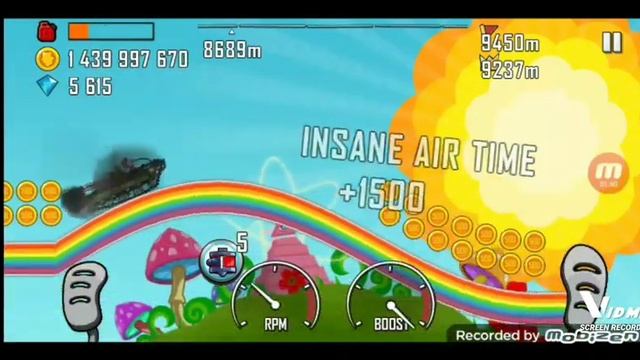 hill climb racing: super off road in rainbow 9818m new record! game play смотреть онлайн