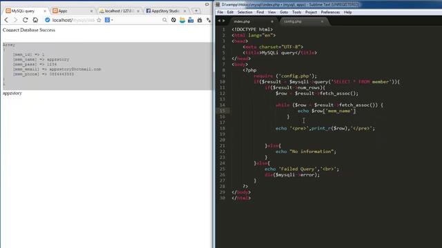 สอน PHP+MySQLi #3 การดึงข้อมูลจากการ query() ด้วย MySQLi:result() смотреть онлайн