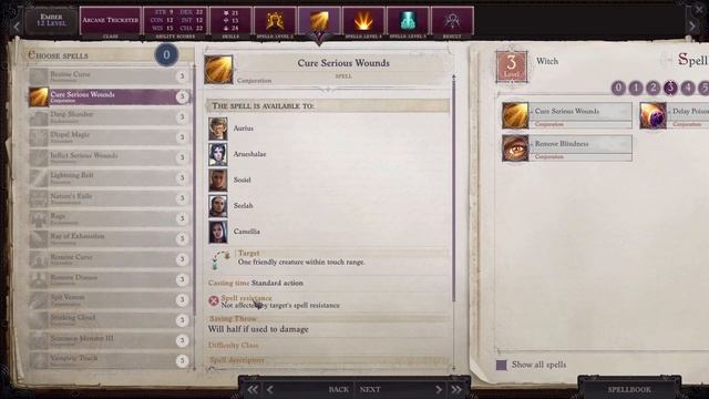 Pathfinder Wrath Of The Righteous Ember Build Guide - Companion Build Guide - Arcane Trickster Witc