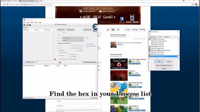 Hacking flash games with Cheat engine 6.7 смотреть онлайн