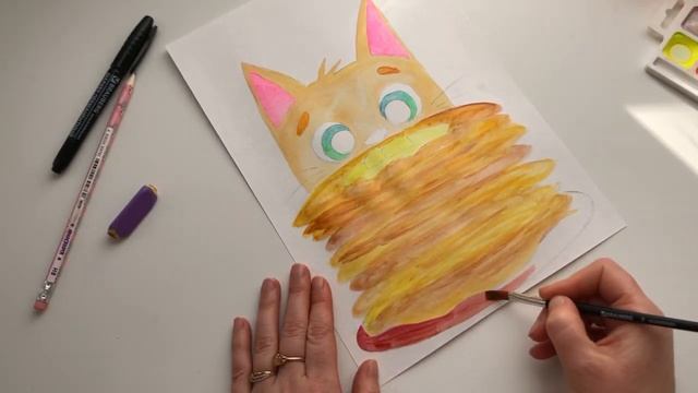 Рисуем вместе. Кот и блины. Масленица смотреть онлайн