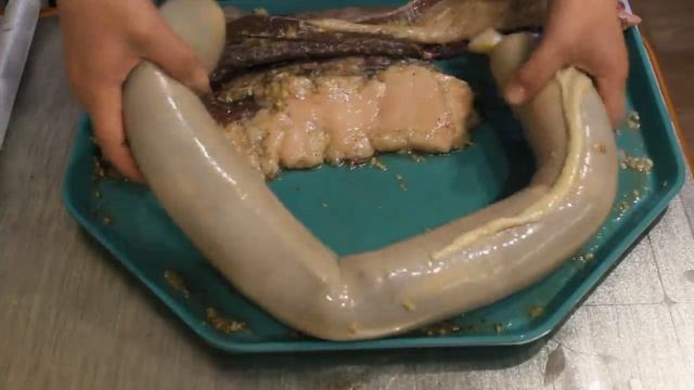 Казы с ребром вяленая.Казы в пищевой пленке.mp4