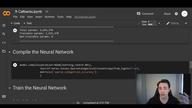 Callback Functions When Training Neural Networks in Keras and TensorFlow смотреть онлайн