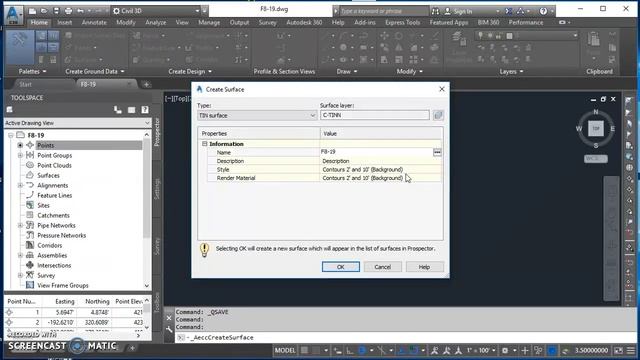 Creating a Surface in Civil 3D смотреть онлайн