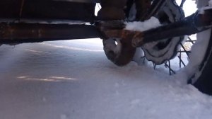 Мотоцикл Урал, самодельный привод колеса коляски