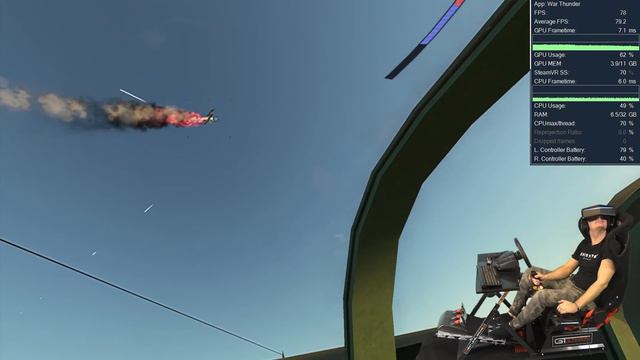 War Thunder on Pimax 8K & 5K+ with GTX 1080Ti - Benchmarks & best settings for smooth frame rate смотреть онлайн