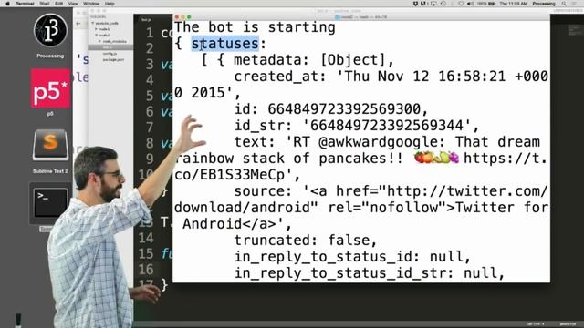 15.4: Twitter API Basics - Twitter Bot Tutorial смотреть онлайн