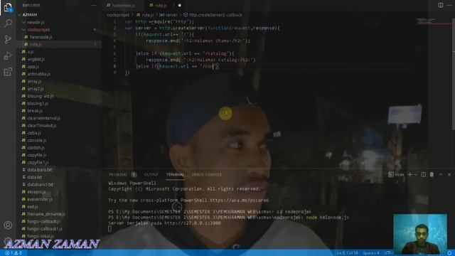 belajar node.js|23.menentukan rute URL pada node.js смотреть онлайн