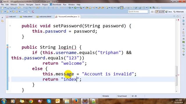 Create Login Validation with JSF (Java Server Faces) смотреть онлайн