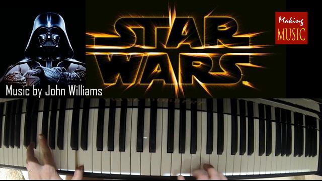 How to play Star Wars Theme in G on the piano смотреть онлайн