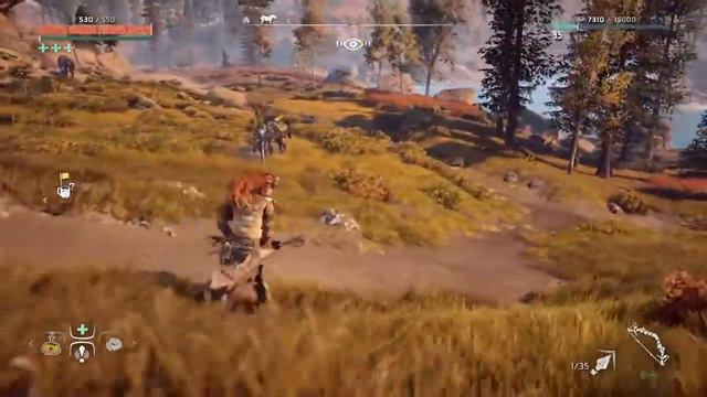 Horizon Zero Dawn Путешествие через карту (только бег) - 22 кв. км смотреть онлайн