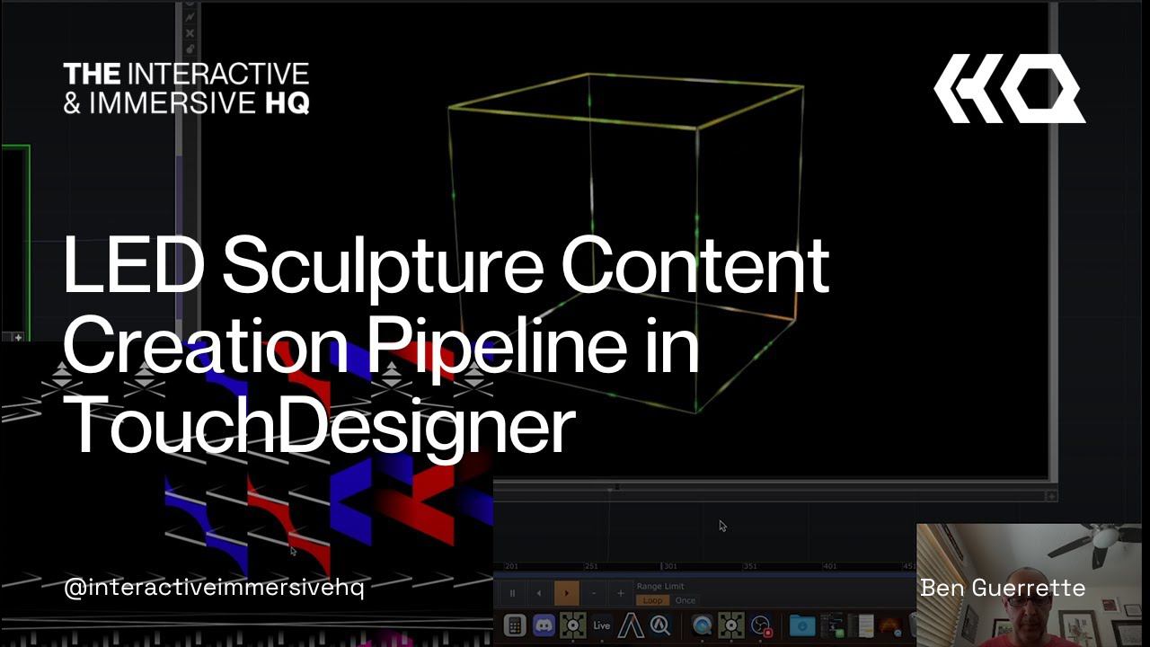LED Sculpture Content Creation Pipeline in TouchDesigner смотреть онлайн