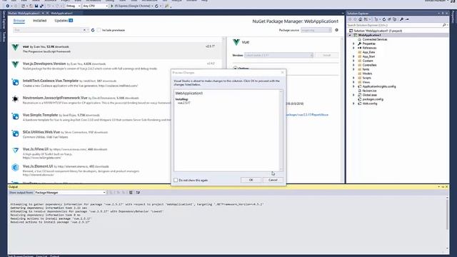 Vue in Visual Studio: part 1 - Create a cleaned up MVC application смотреть онлайн