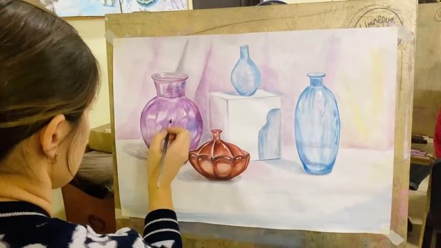 Урок живописи в художественной школе Империя Пикчер. 3 класс смотреть онлайн