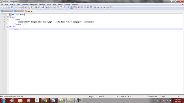 Tutorial PHP dan MySQL : CRUD Bagian 1 смотреть онлайн