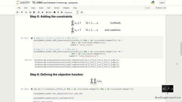 Assignment Problem - Optimization in Python with CPLEX (Part 5) смотреть онлайн