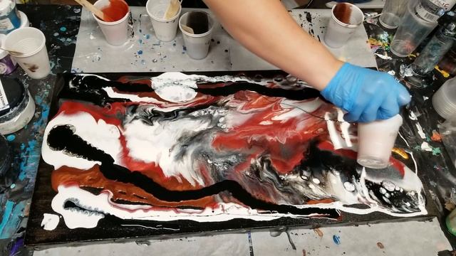 Resin Painting with Warm Colors смотреть онлайн