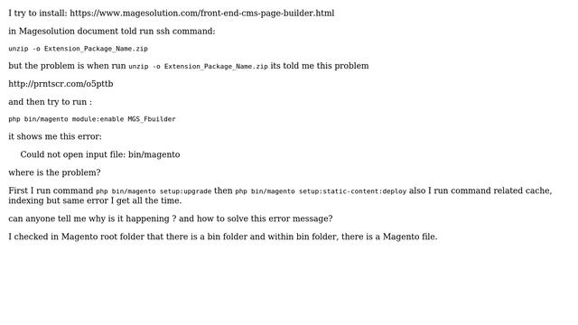 Magento: SSH "Could not open input file: bin/magento" in Magento2 смотреть онлайн