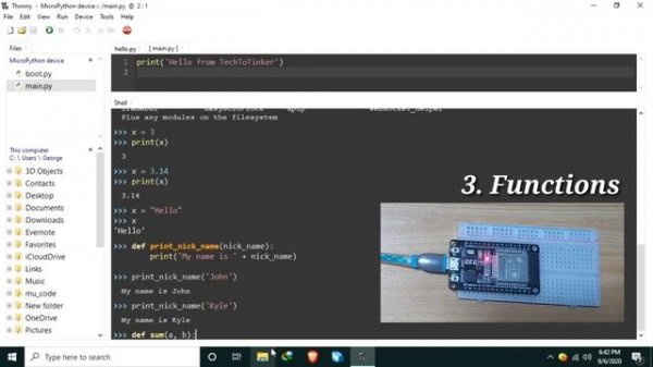 002 - ESP32 MicroPython: Fundamental