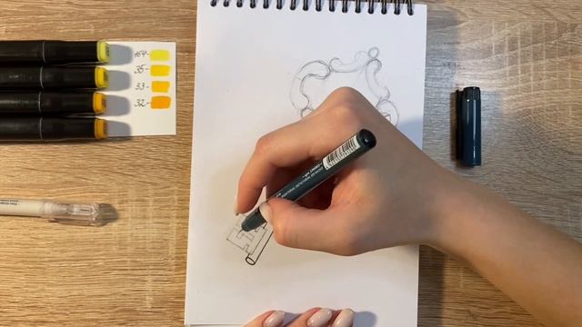 Как нарисовать золотой ключик карандашом и скетч маркерами | Рисунок для детей, поэтапно и легко смотреть онлайн