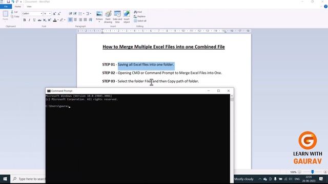 How to #Merge #Multiple #Excel Files into one Combined File | Hindi | Learn with Gaurav #MergeFiles смотреть онлайн