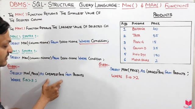 5.19- (Eng) SQL Min & SQL Max Function | SQL Online Free Course | Microsoft Sql Server | Learn Sql смотреть онлайн