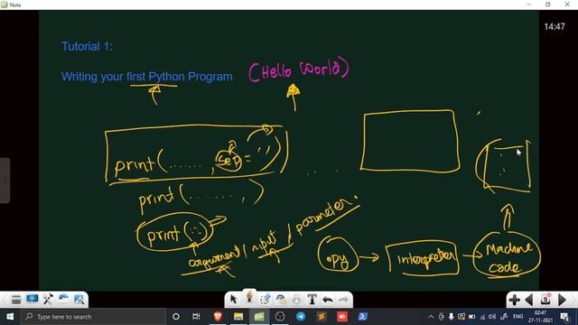 Python Programming - Tutorial 1 : Hello World смотреть онлайн