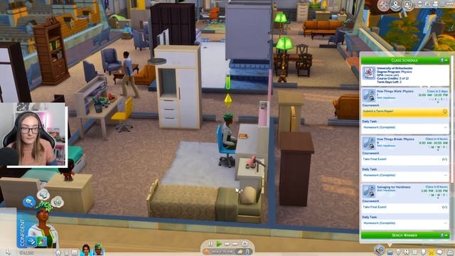Sims 4 Discover University Let's Play | Part 8 | Finals Cram смотреть онлайн