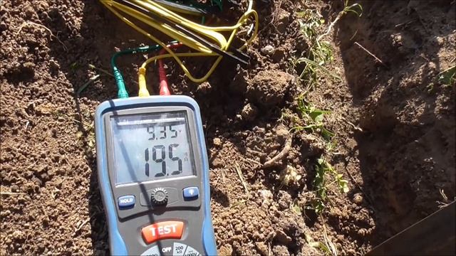 Заземление 2 метра? Проверяем. Контур заземлений 2 и 3 метровый, замер. смотреть онлайн