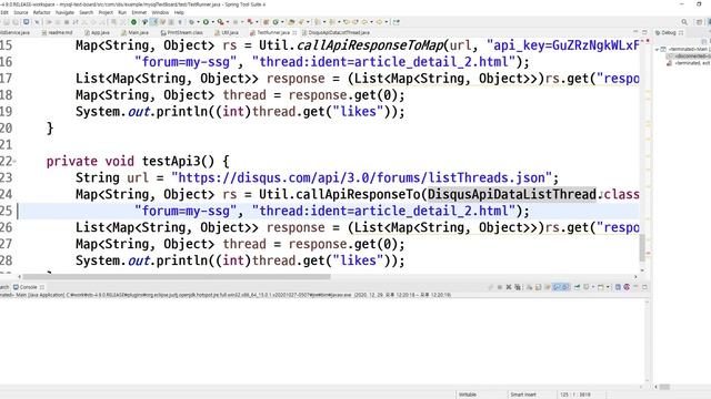 2020 12 29, MySQL텍스트게시판, 99강, api 호출로 받아온 json 데이터를 잭슨을 이용하여 다양한 객체로 매핑 смотреть онлайн