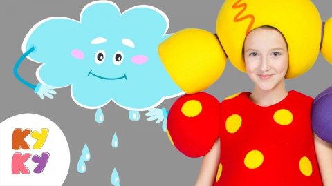☔КАП-КАП - КУКУТИКИ - Развивающая детская песня мультик про трактор звуки для малышей