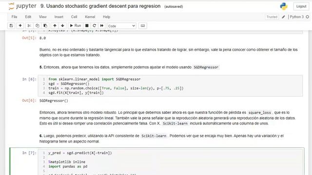 Stochastic Gradient Descent para Regresión con Python. смотреть онлайн