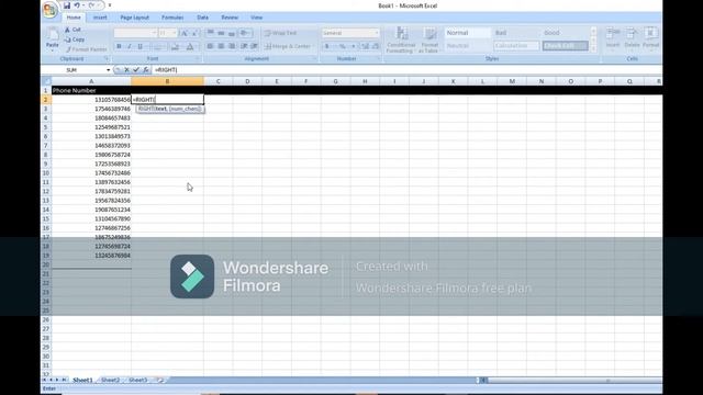 How to Remove Country code form Phone Numbers in MS Excel смотреть онлайн